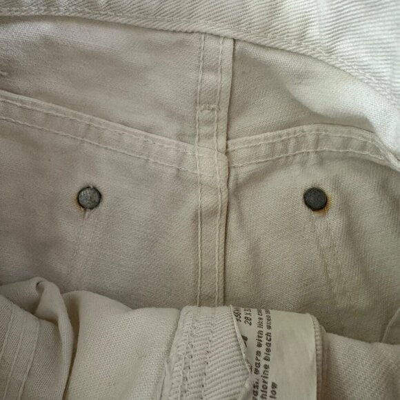 Vintage White Wrangler Womens Size 28 Denim Jeans - Picture 5 of 16